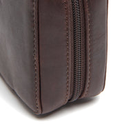 Brown Leather Tech-Organizer Ardan da Donna, detail view 1