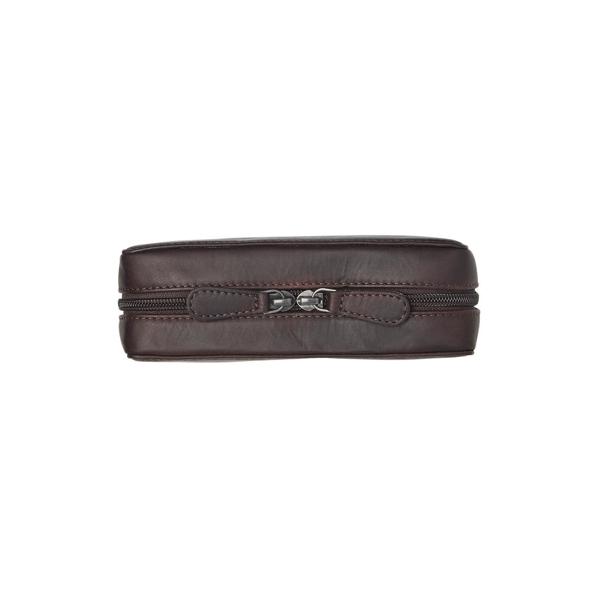 Brown Leather Tech-Organizer Ardan da Donna, detail view 3