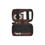 Tailored Rib Cuffs &amp; Hem Craftsmanship Construction Detail on Leather Tech-Organizer Ardan da Donna