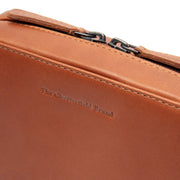 Cognac Leather Tech-Organizer Ardan da Donna, detail view 1