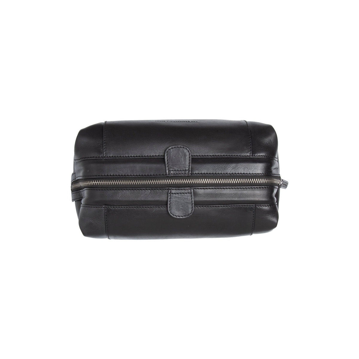 Biassa Full-Grain Leather Toiletry Bag da Donna - Lateral Side Profile View Showing Sleeve Cut &amp; Athletic Taper Fit