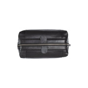 Biassa Full-Grain Leather Toiletry Bag da Donna - Lateral Side Profile View Showing Sleeve Cut &amp; Athletic Taper Fit