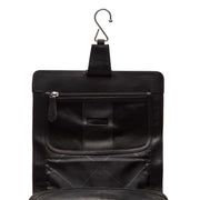 
Dettaglio ravvicinato of Classic Collar & Heavy-Duty Zipper Hardware on Rosario Necessaire da viaggio in pelle pieno fiore