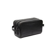 Stacey Full-Grain Leather Toiletry Bag da Donna in Classic 100% Full-Grain Leather - Vista frontale e linea su misura | Acquista online