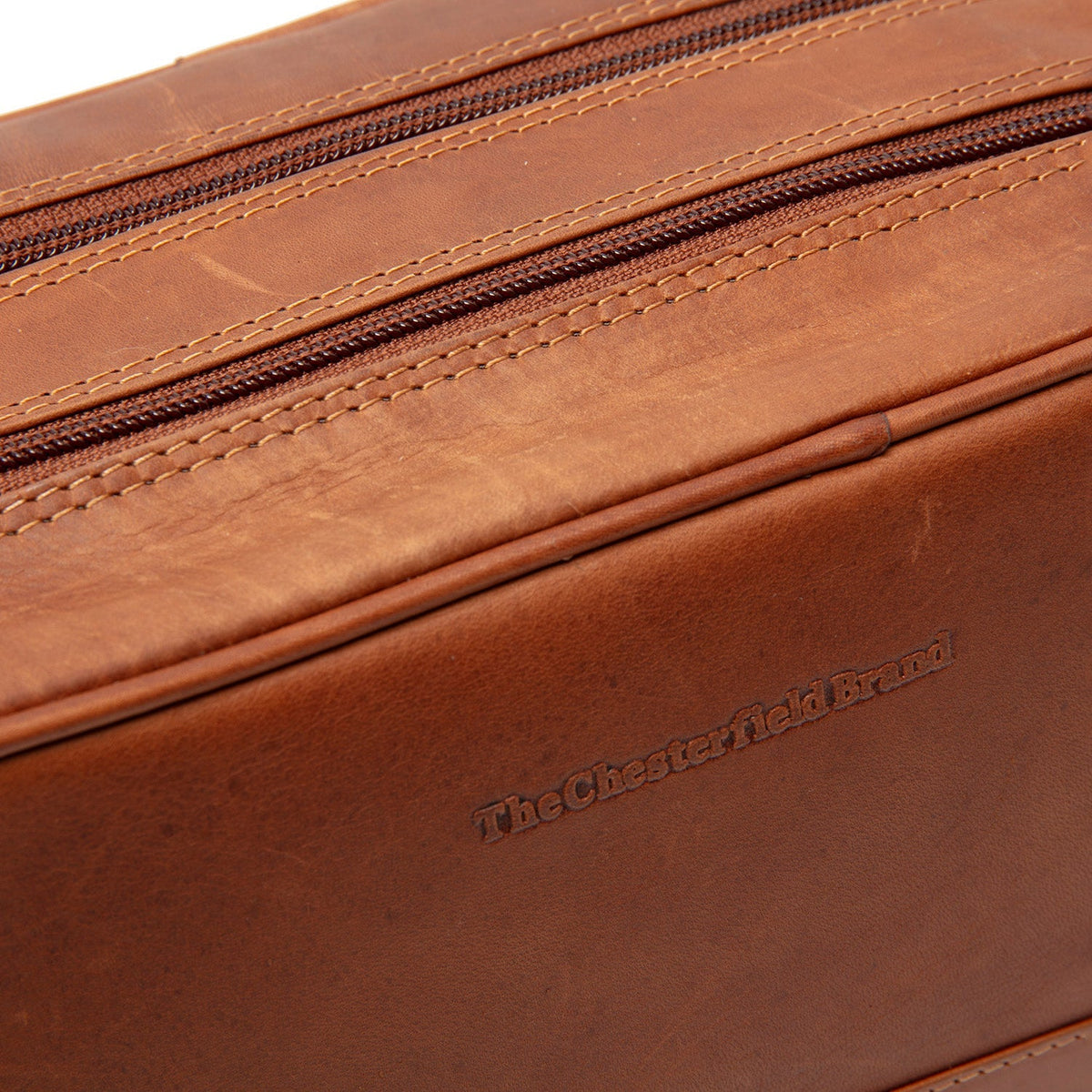 Stacey Full-Grain Leather Toiletry Bag da Donna – Vista prodotto alternativa 3