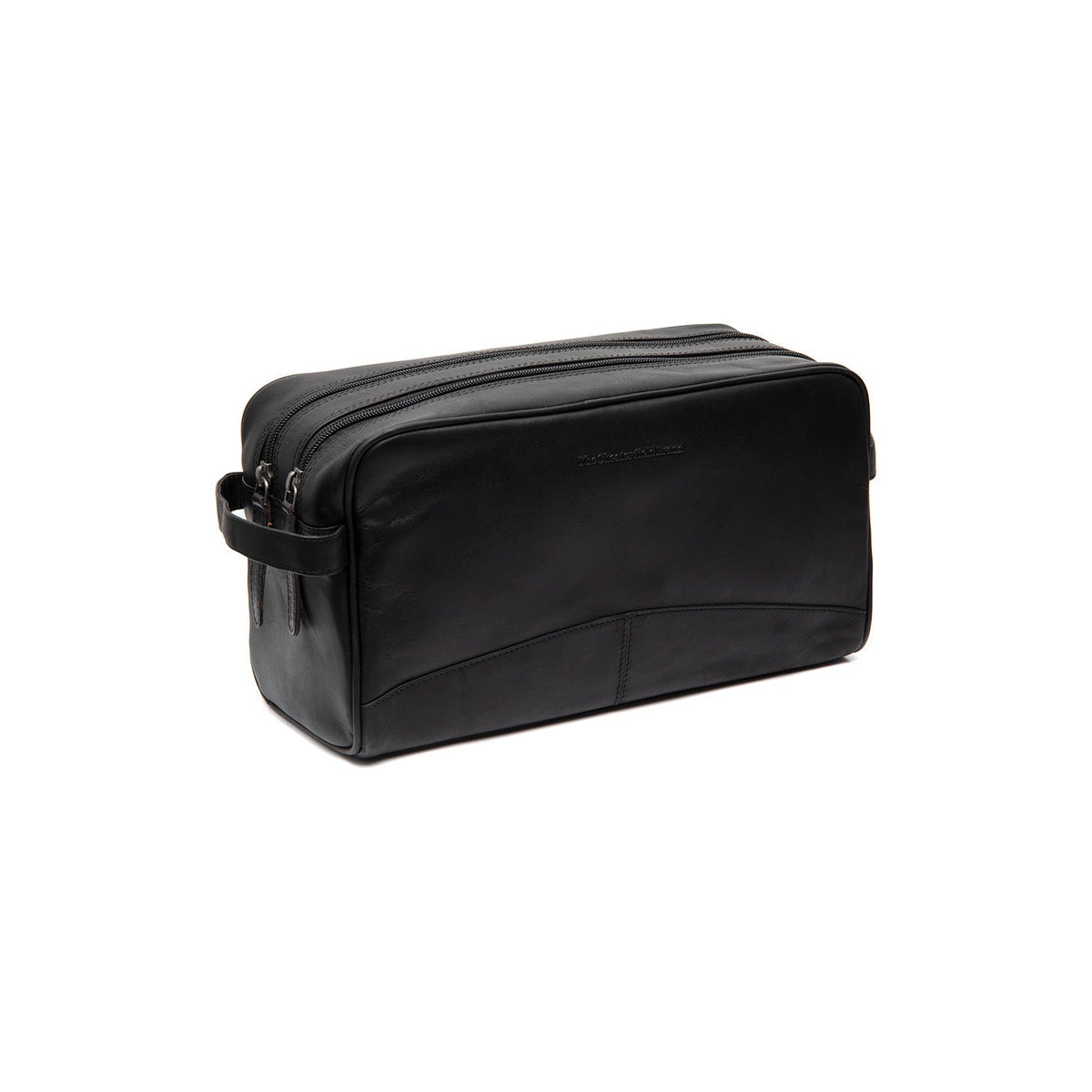 Stefan Full-Grain Leather Toiletry Bag da Donna in Classic 100% Full-Grain Leather - Vista frontale e linea su misura | Acquista online