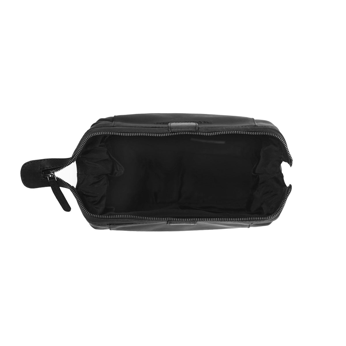 Vince Full-Grain Leather Toiletry Bag da Donna - Lateral Side Profile View Showing Sleeve Cut &amp; Athletic Taper Fit