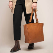 
Berlin Borsa tote in pelle pieno fiore – alternate product view 3