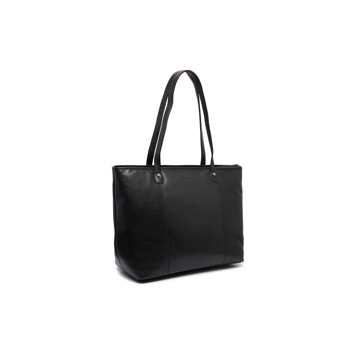 Ferrera Full-Grain Leather Tote Bag da Donna in Classic 100% Full-Grain Leather - Full Exterior Front Profile View | Acquista online