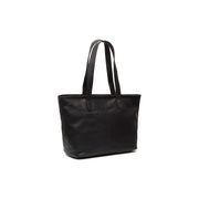 Monza Full-Grain Leather Tote Bag da Donna in Classic 100% Full-Grain Leather - Full Exterior Front Profile View | Acquista online