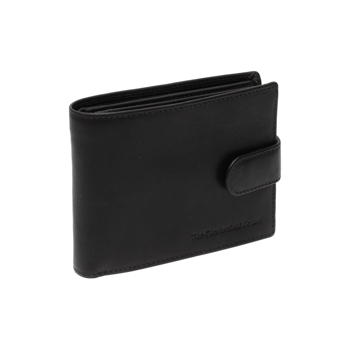 Curtis Full-Grain Portafoglio in Pelle da Uomo in Classic 100% Full-Grain Leather - Full Exterior Front Profile View | Acquista online