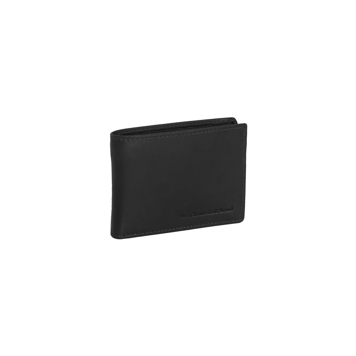 Enzo Full-Grain Portafoglio in Pelle da Uomo in Classic 100% Full-Grain Leather - Full Exterior Front Profile View | Acquista online