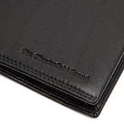 Solid Antique Brass Hardware &amp; Heavy-Duty Dual Zipper Detail on Hanson Full-Grain Portafoglio in Pelle da Uomo