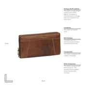 
Cognac Leather Wallet Havana, detail view 5