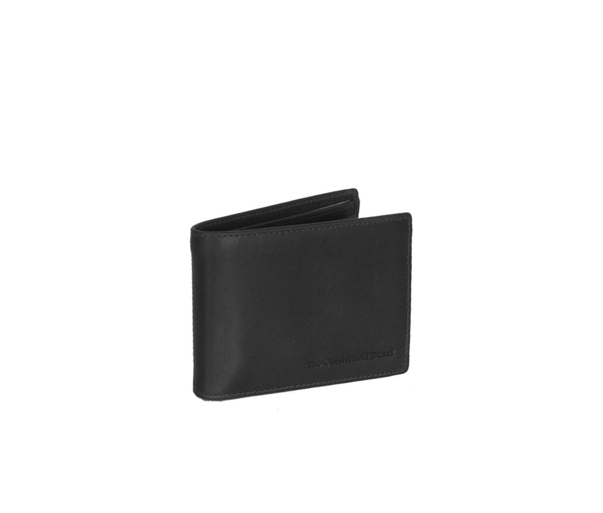 Marvin Full-Grain Portafoglio in Pelle da Uomo in Classic 100% Full-Grain Leather - Full Exterior Front Profile View | Acquista online