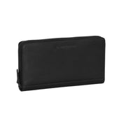 Nova Full-Grain Portafoglio in Pelle da Donna in Classic 100% Full-Grain Leather - Full Exterior Front Profile View | Acquista online