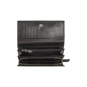 Solid Antique Brass Hardware &amp; Heavy-Duty Dual Zipper Detail on Rivalto Full-Grain Portafoglio in Pelle da Donna