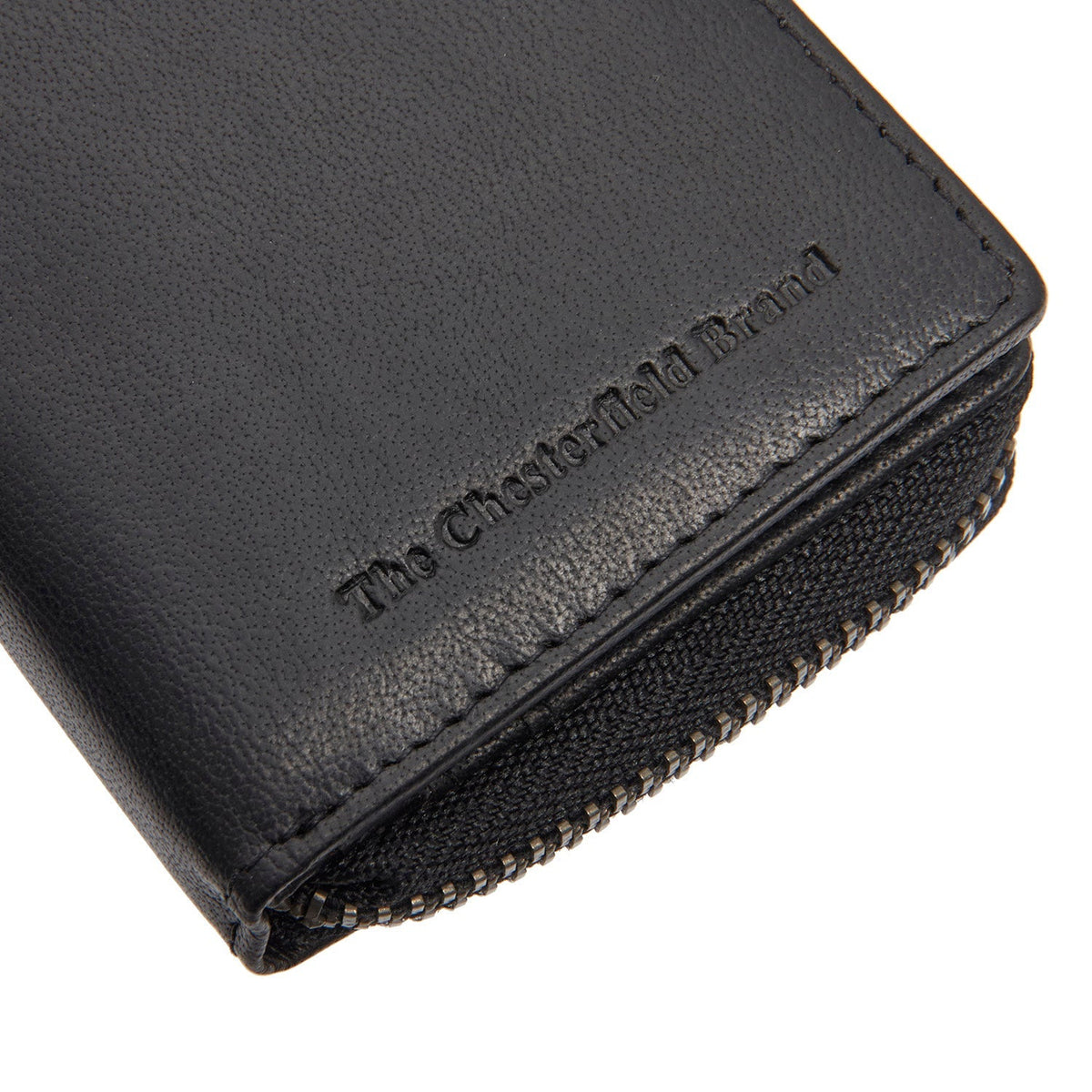 Sionel Full-Grain Portafoglio in Pelle da Donna - Structured Side Profile Showing Gusset Depth &amp; Expansion Capacity