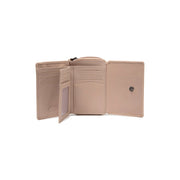 Zelan Full-Grain Portafoglio in Pelle da Donna - Structured Side Profile Showing Gusset Depth &amp; Expansion Capacity