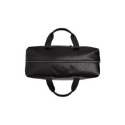 Solid Antique Brass Hardware &amp; Heavy-Duty Dual Zipper Detail on Conor Full-Grain Leather Weekender Bag da Donna