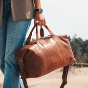 Conor Full-Grain Leather Weekender Bag da Donna – Vista prodotto alternativa 2