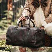 Perth Full-Grain Leather Weekender Bag da Donna – Vista prodotto alternativa 2