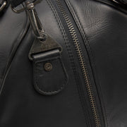 Volenza Full-Grain Leather Weekender Bag da Donna - Structured Side Profile Showing Gusset Depth &amp; Expansion Capacity