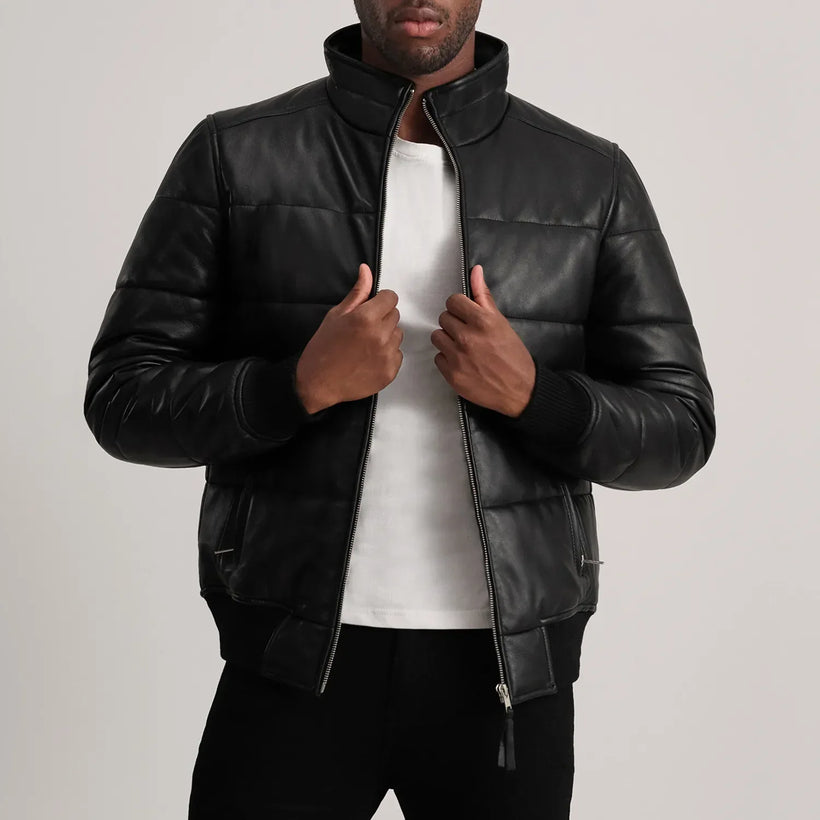 Lucas Bomber in Pelle da Uomo