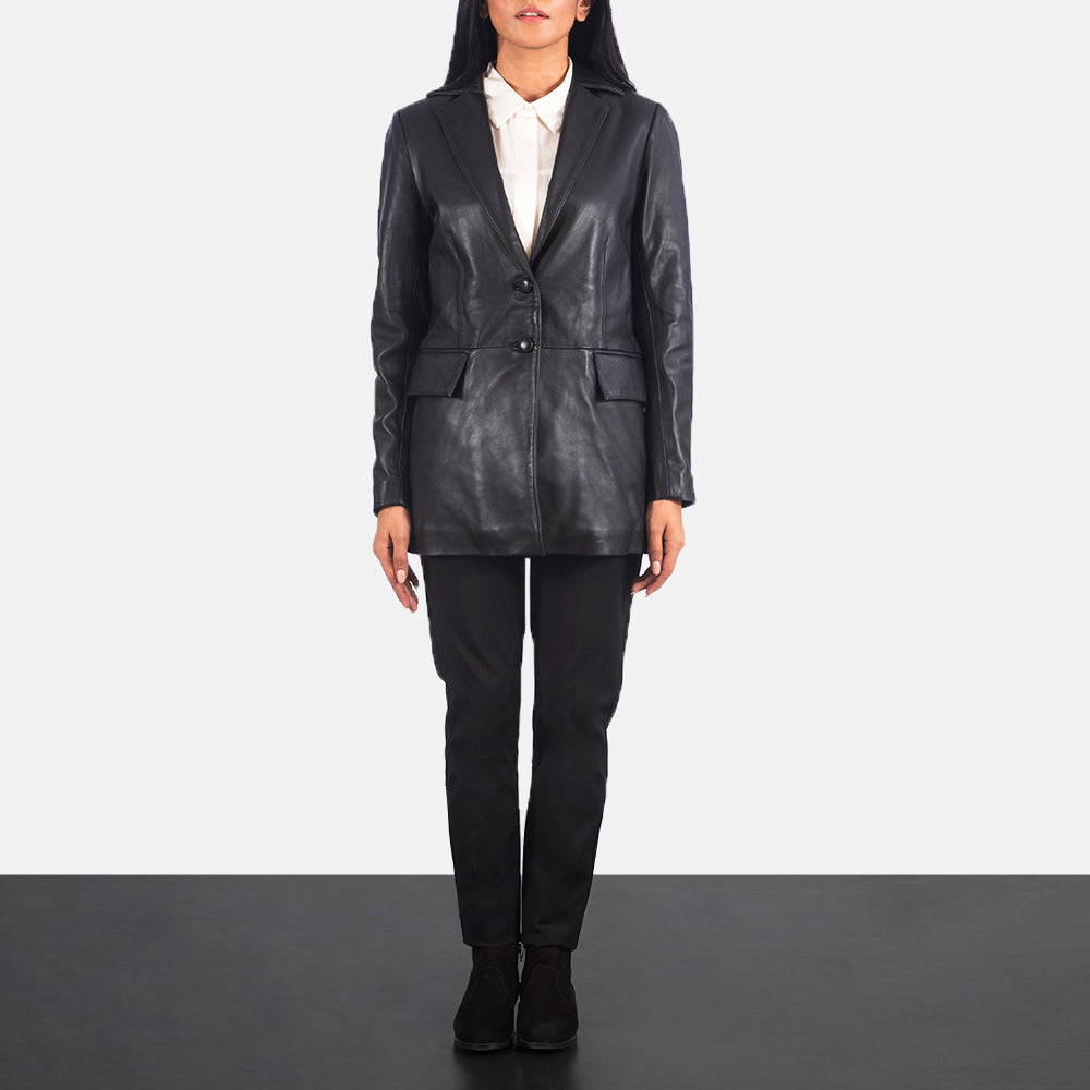Marilyn Blazer in Pelle da Donna – Vista prodotto alternativa 3
