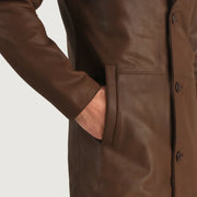 Mateo Cappotto in Pelle da Uomo – Vista prodotto alternativa 6