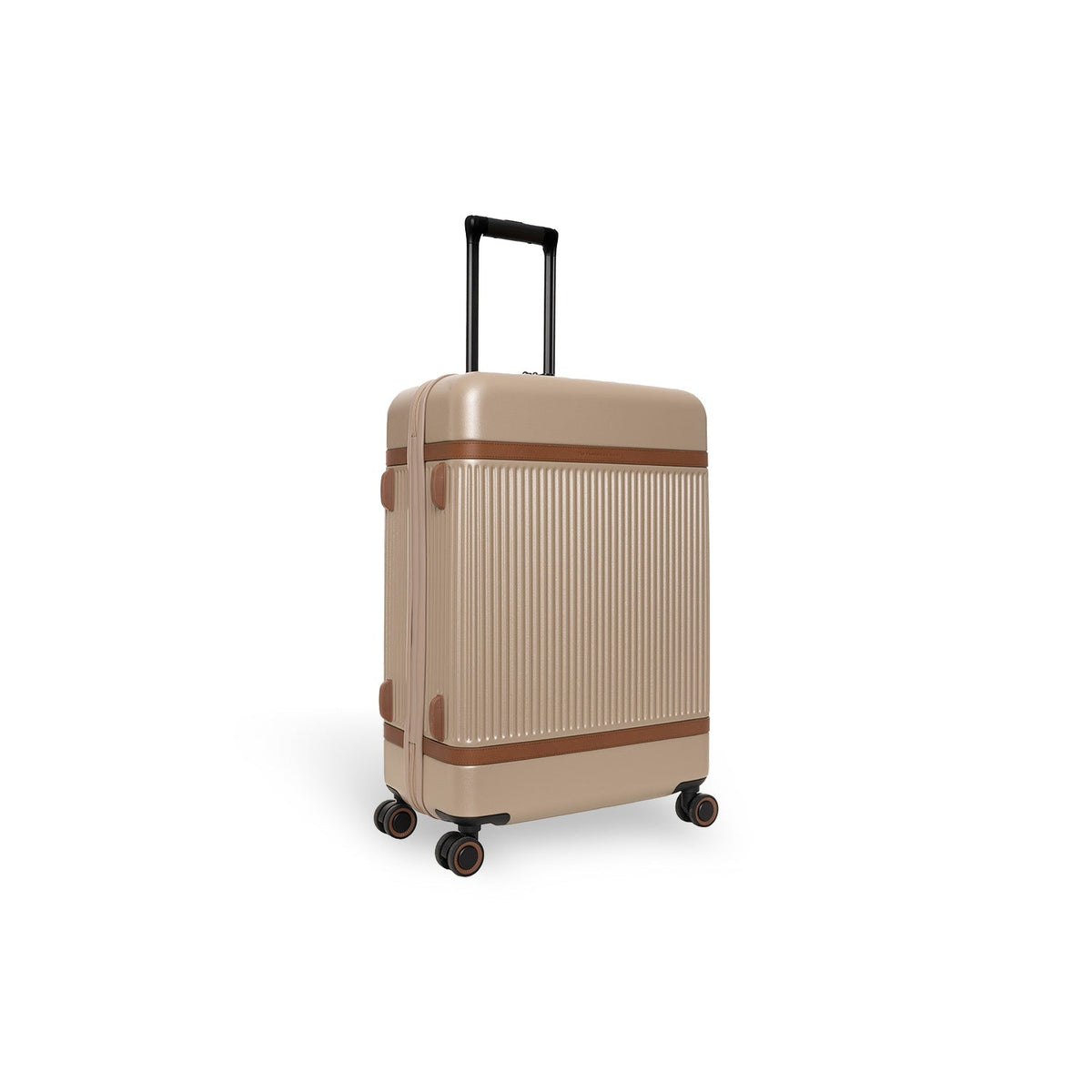 Medium Suitcase Zuna da Donna in Classic 100% Full-Grain Leather - Vista frontale e linea su misura | Acquista online