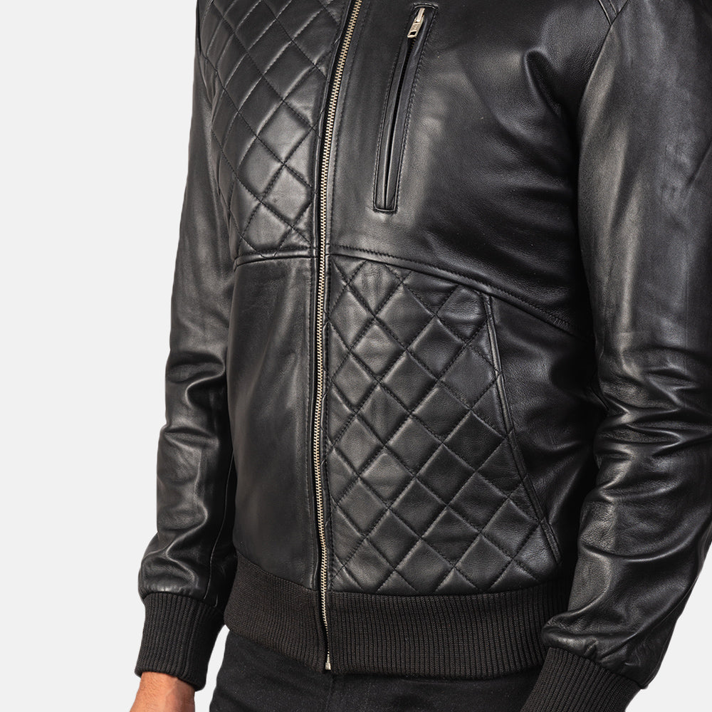 Authentic Sheepskin Leather with Semi-aniline Finish Grain Texture & Heavy-Duty Seam Stitching Detail
