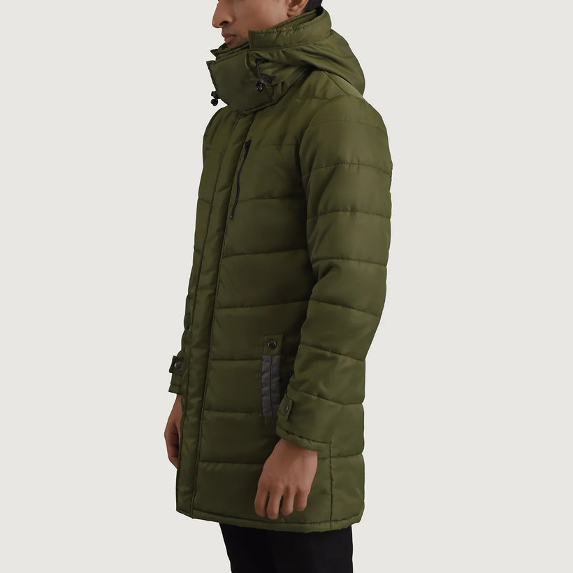Moore Verde Hooded Parka da Uomo