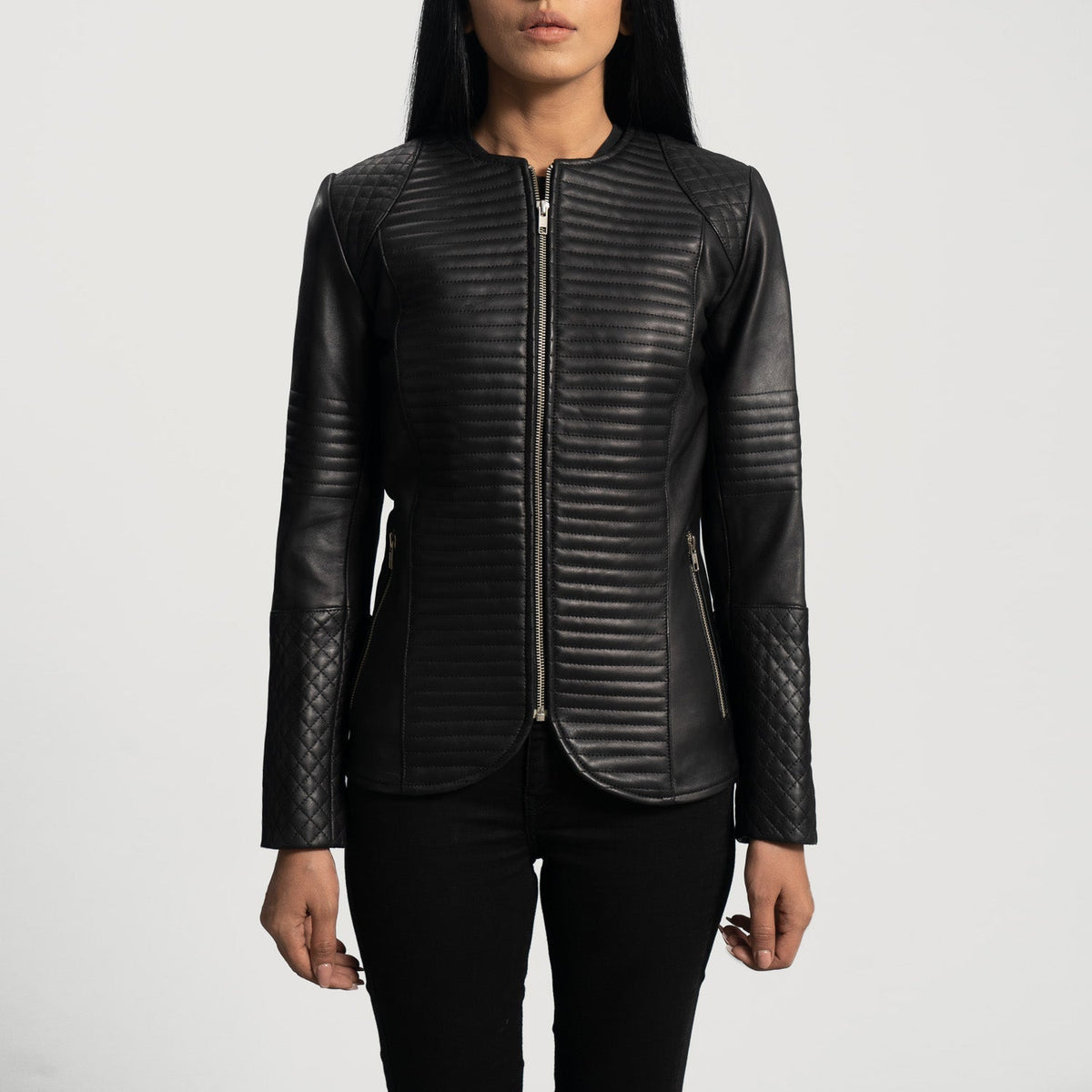 Nexi Trapuntato Giacca in Pelle da Donna – Vista prodotto alternativa 4