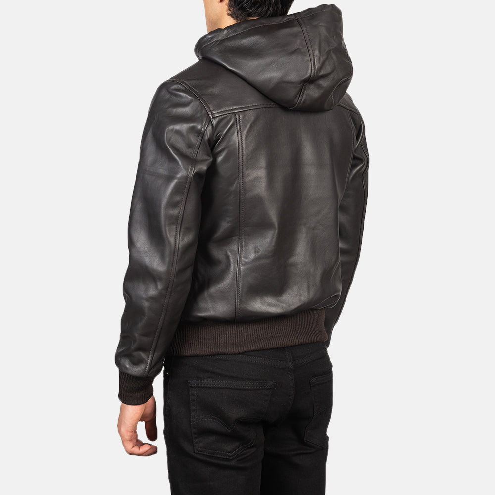 Nintenzo Bomber in Pelle da Uomo – Vista prodotto alternativa 5