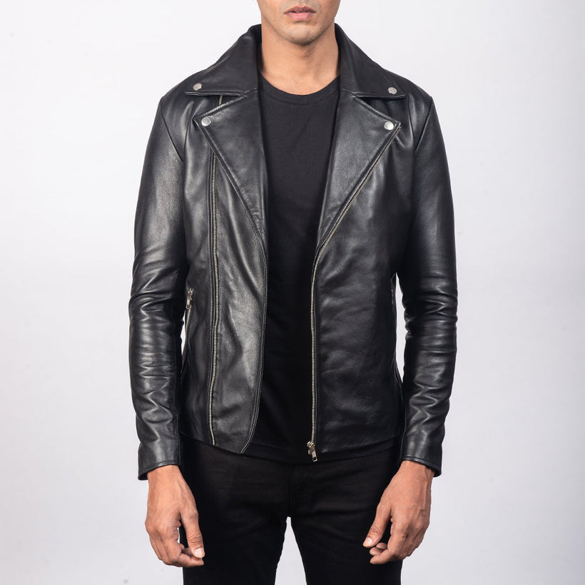 Noah Giacca Biker in Pelle da Uomo