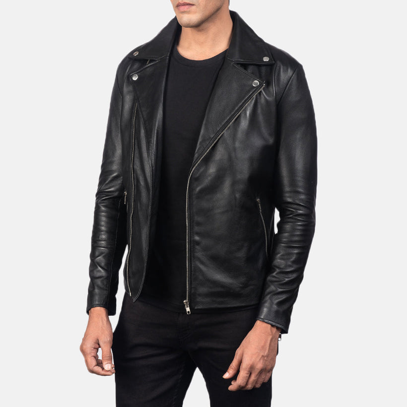 Noah Giacca Biker in Pelle da Uomo