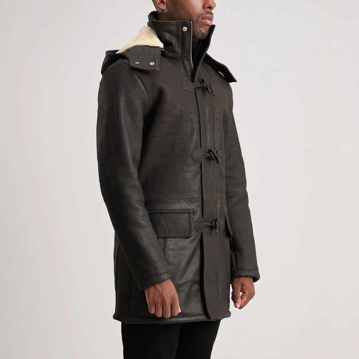 Nolan Cappotto in Pelle da Uomo – Vista prodotto alternativa 2