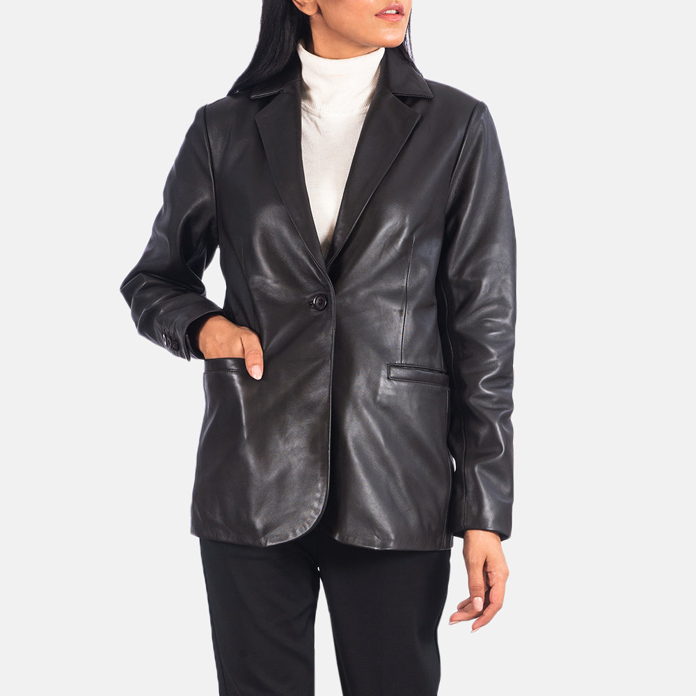 Norma Blazer in Pelle da Donna – Vista prodotto alternativa 1