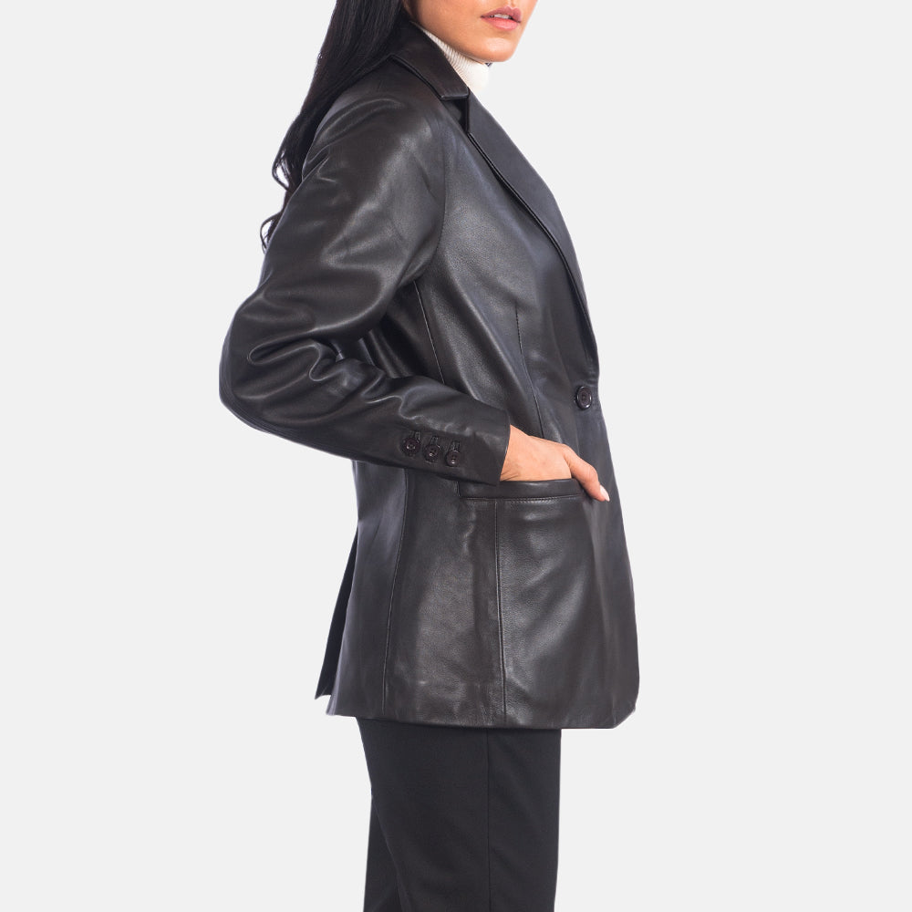 Norma Blazer in Pelle da Donna – Vista prodotto alternativa 3