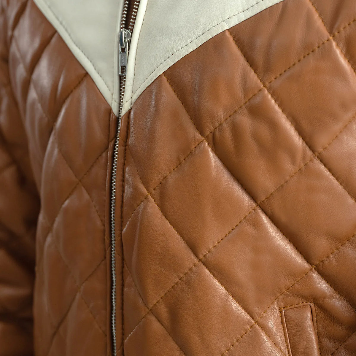 
Norman Giacca in Pelle Cuoio Puffer Giacca in Pelle da Uomo – alternate product view 6
