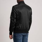 Authentic Satin Grain Texture & Heavy-Duty Seam Stitching Detail