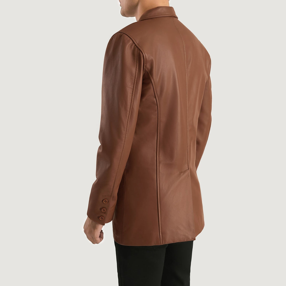 Ray Cutler Giacca in Pelle da Uomo – Vista prodotto alternativa 5