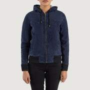 
Rebella Hooded Bomber in Pelle da Donna – alternate product view 4