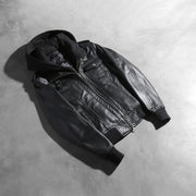 
Roslyn Hooded Bomber in Pelle da Donna – alternate product view 7