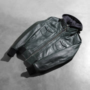
Roslyn Hooded Bomber in Pelle da Donna – alternate product view 8
