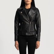
Rumy Marrone Rossiccio Giacca Biker in Pelle da Donna – alternate product view 4