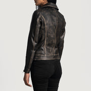 
Rumy Marrone Rossiccio Giacca Biker in Pelle da Donna – alternate product view 5