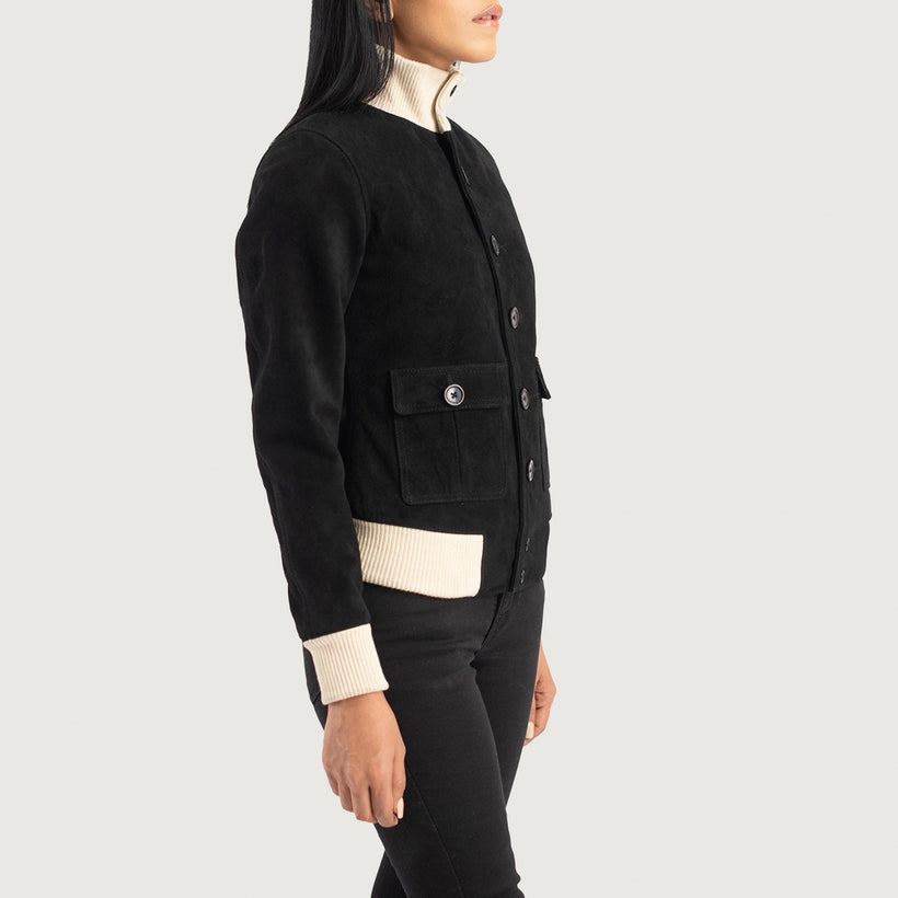 Sasha A1 Bomber in Pelle da Donna
