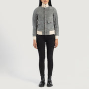 
Sasha A1 Bomber in Pelle da Donna – alternate product view 3